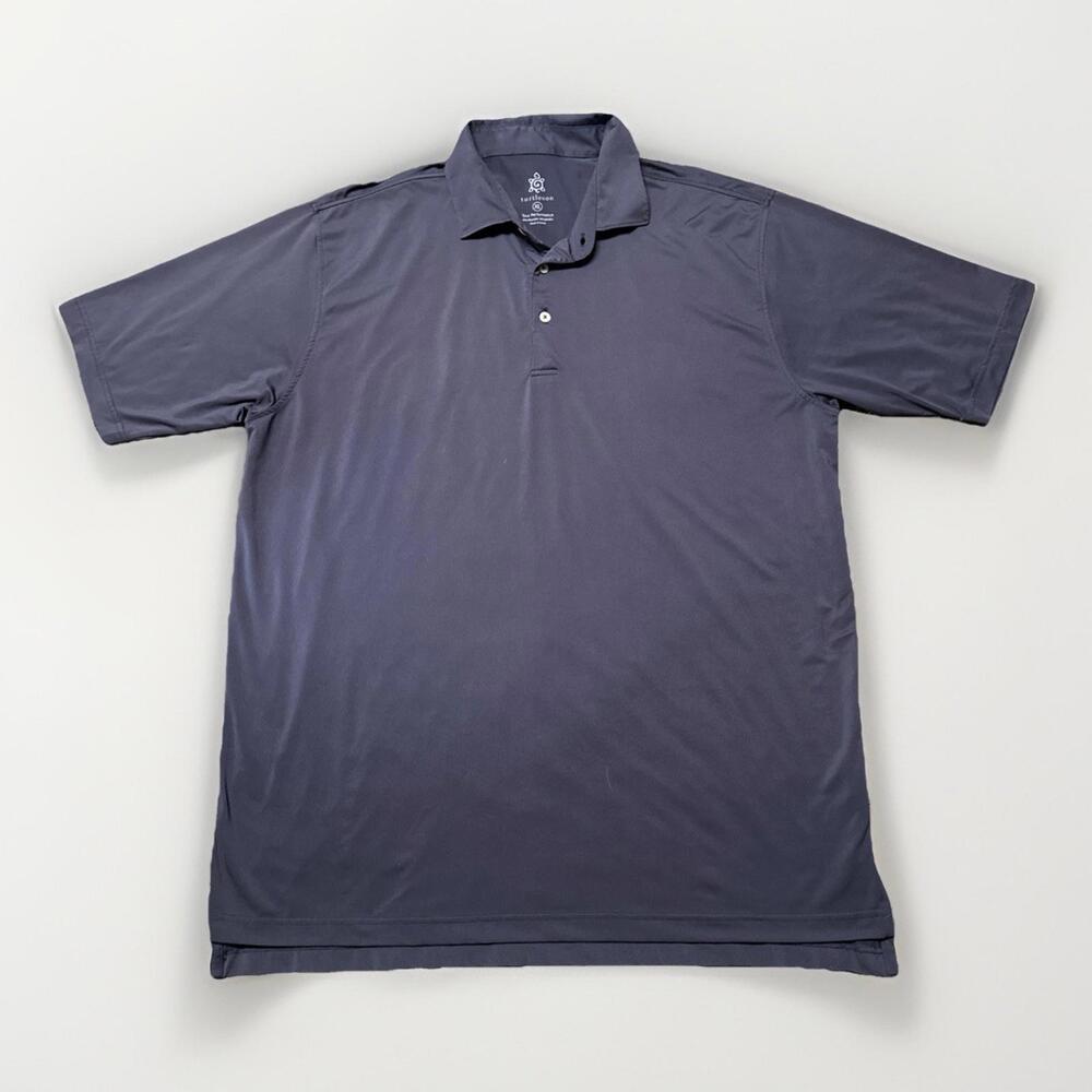 Turtleson Tour Performance Men's XL Gray Check‎ Short Sleeve Golf Polo